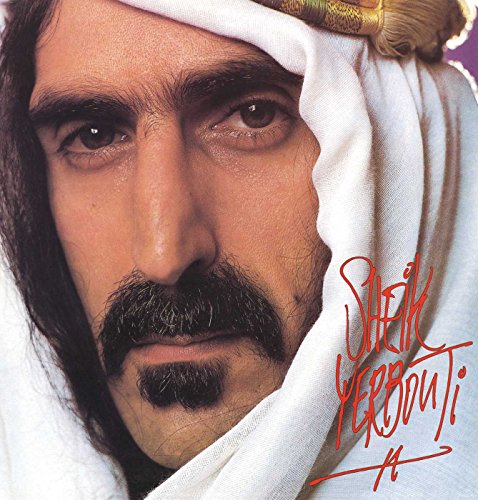 Frank Zappa in Middle Eastern headdress, album cover for "Sheik Yerbouti".