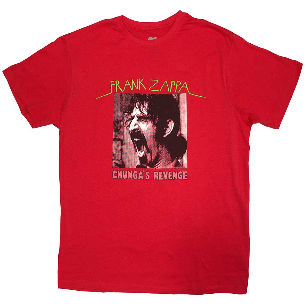 Black t-shirt featuring album art from Frank Zappa’s “Chunga’s Revenge,” size XXXL.