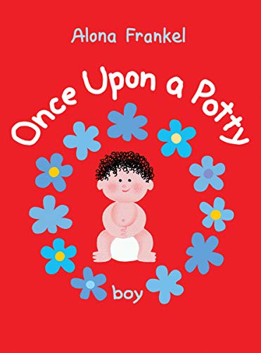 Book cover: "Once Upon a Potty - Boy" with a baby illustration.