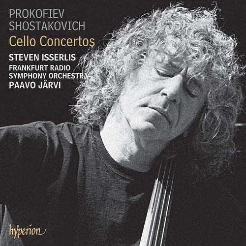 CD cover featuring cellist Steven Isserlis with composers’ names.
