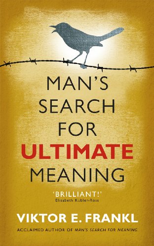 Book cover with a bird on barbed wire and the title Man's Search for Ultimate Meaning.