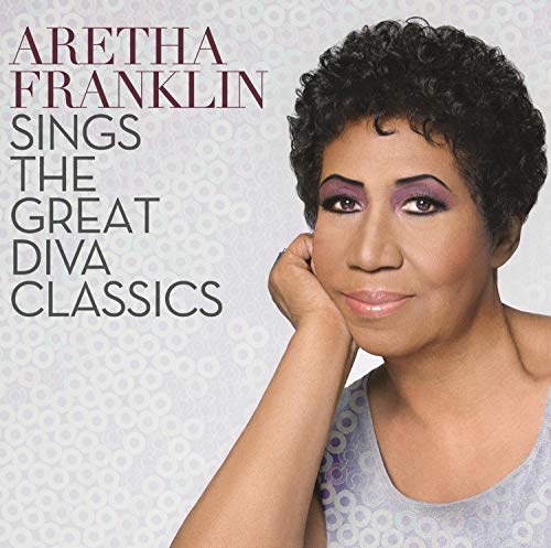 Aretha Franklin portrait on the cover of the album Sings The Great Diva Classics.