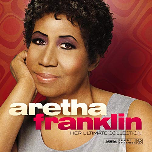 Aretha Franklin's portrait on album cover with her name and collection title.
