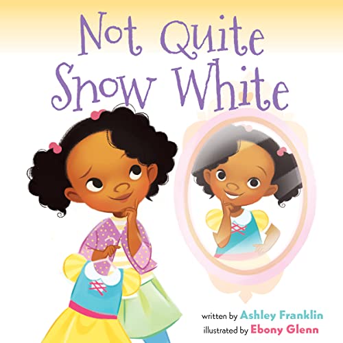 Book cover: young Black girl looking at her reflection in a mirror.