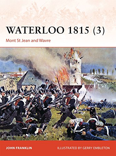 Book cover showing Napoleonic soldiers charging toward a burning tower during a battle.