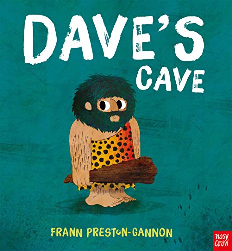 Book cover: "Dave's Cave" featuring a cartoon caveman with a club.