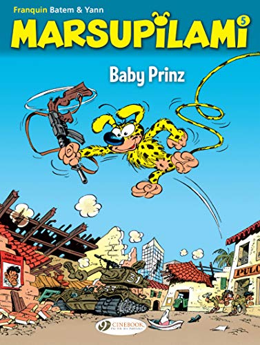 Cover of "The Marsupilami Vol. 5" comic book, featuring a spotted, leaping creature.