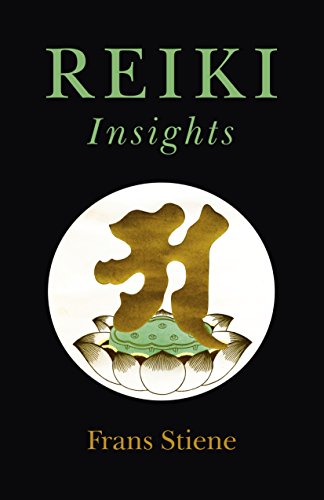 Book cover for “Reiki Insights” with a gold symbol on a lotus.