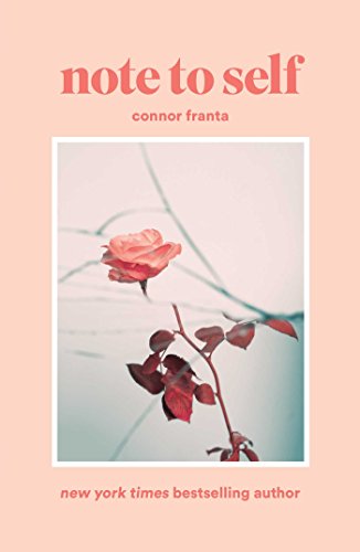 Book cover: "Note to Self" with a red rose in a cracked frame.