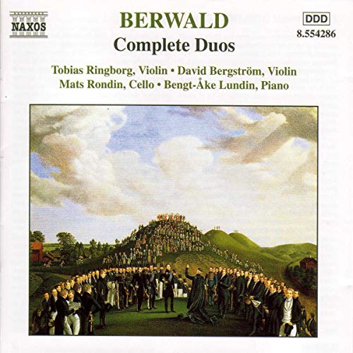 CD cover for Franz Berwald’s “Complete Duos” featuring a historical painting.