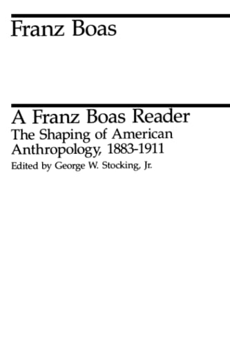 Book cover: "A Franz Boas Reader" with text and a horizontal line.