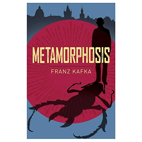 Book cover showing a man casting a large insect shadow against a red circle.