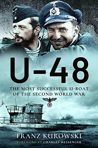 Book cover featuring two sailors in caps above a German U-boat submarine.