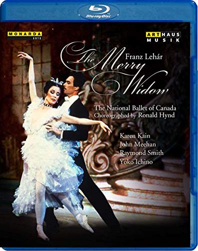 Blue-ray case with ballet dancers on the cover, titled "The Merry Widow".