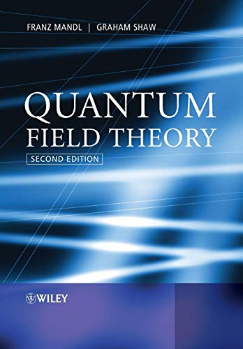 Book cover: "Quantum Field Theory," second edition, blue abstract design.