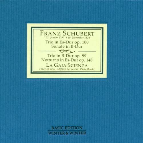 CD cover for Franz Schubert piano trios by La Gaia Scienza.