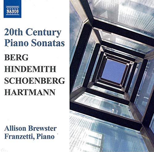 CD cover for piano sonatas by Berg, Hindemith, Schoenberg, and Hartmann.