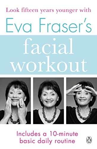 Book cover featuring a woman demonstrating facial exercises in three panels.