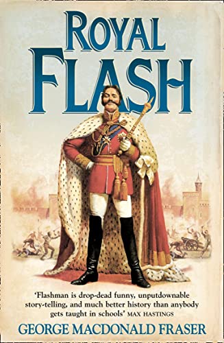 Book cover: "Royal Flash" depicts a Victorian officer with a sword.