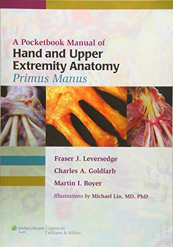 Anatomy textbook cover with hand and forearm dissection illustrations.