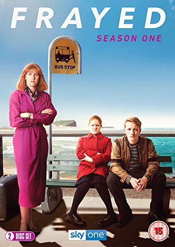 “Frayed” Season 1 DVD cover with three people at a bus stop.