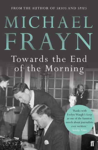 Book cover featuring Michael Frayn's title and a black and white photo of journalists.