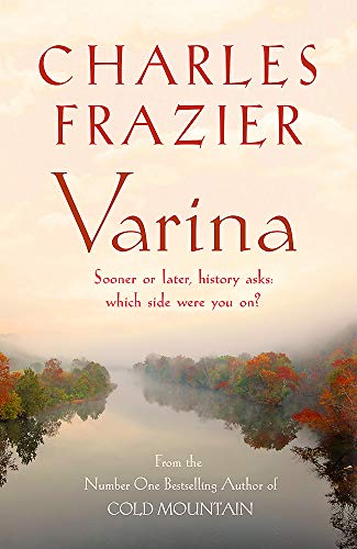 Book cover for "Varina" by Charles Frazier with a misty landscape.