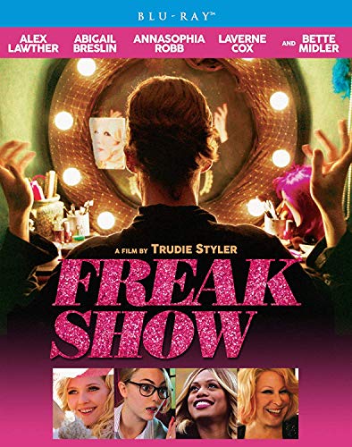 Freak Show" Blu-ray cover with a girl looking in a vanity mirror.