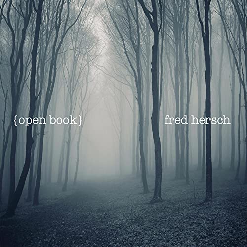 CD cover for Fred Hersch’s “Open Book” featuring a misty forest.