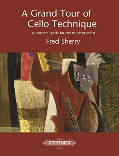 Book cover: “A Grand Tour of Cello Technique” with abstract cello art.