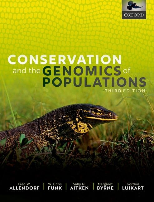 Book cover: "Conservation and the Genomics of Populations" with a lizard.
