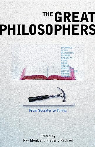 Book cover: "The Great Philosophers" with a hammer and open book.