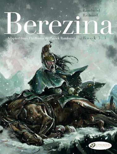 Book cover: a bearded man on a horse in a snowy landscape.