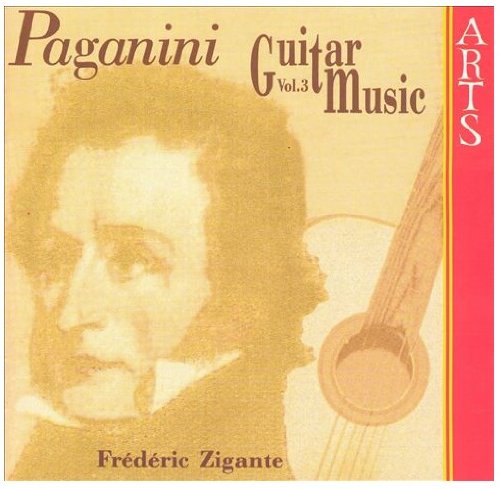 CD cover for "Paganini Music For Guitar Vol. 3" by Frederic Zigante.