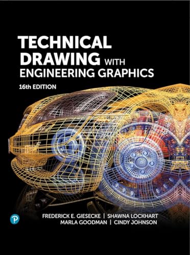 Textbook cover: "Technical Drawing with Engineering Graphics," 16th edition.