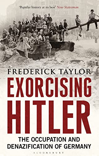 Book cover: "Exorcising Hitler" with post-war Germany scene and author name.