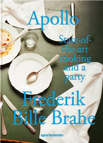 Book cover showing plates, cutlery, and napkins on a dark green table surface.