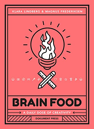 Book cover with a flaming lightbulb and text: "Brain Food.