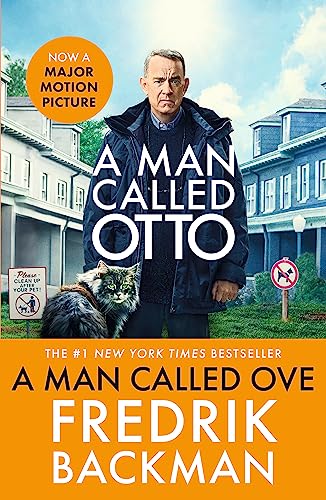 Book cover featuring a man, a cat, and a suburban street scene.