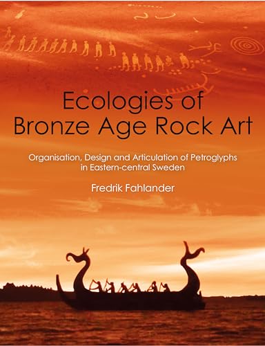 Book cover featuring Bronze Age rock art and Viking ships on orange background.