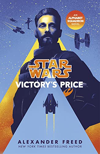 Star Wars book cover featuring a man’s face and spaceship silhouettes.