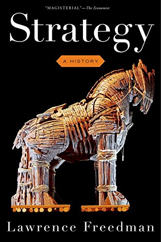 Book cover featuring a wooden Trojan horse against a black background.