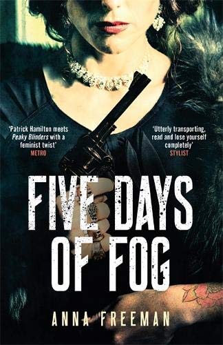 Book cover: woman holding a gun, dark clothing, bold title text.