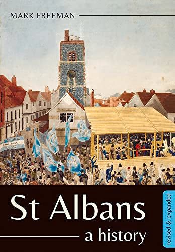 Book cover: "St Albans: A History" with a historical town illustration.