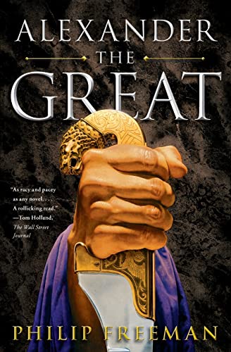 Image of a book cover featuring Alexander the Great, likely with ancient Greek imagery.