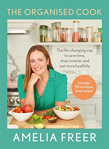 Cookbook cover featuring Amelia Freer and jars of ingredients.
