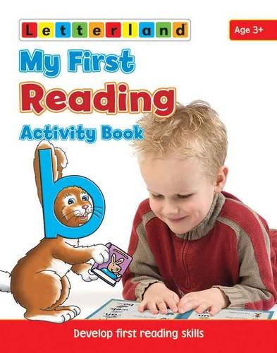 Children’s reading activity book cover with a boy and cartoon bear.