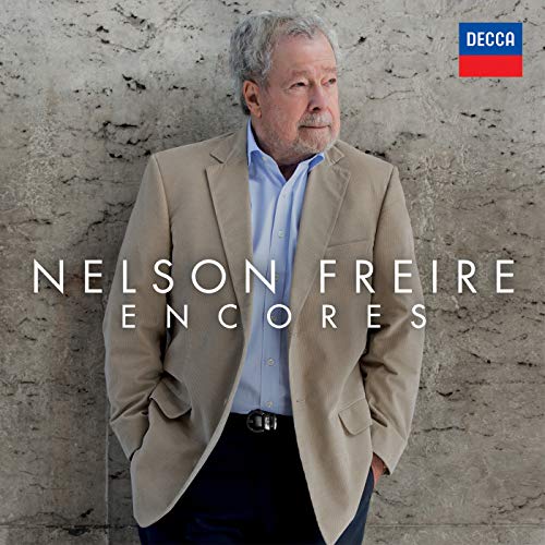 CD cover featuring portrait of Nelson Freire, a classical pianist.