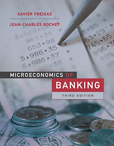 Book cover: “Microeconomics of Banking, Third Edition” with coins and a pen.