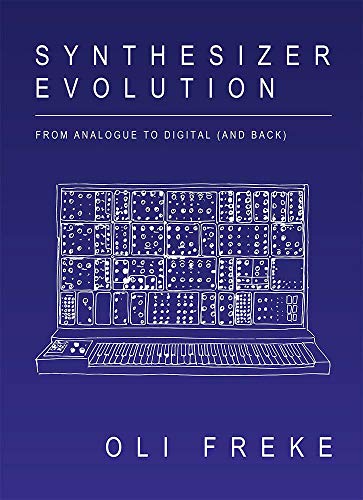 Book cover: “Synthesizer Evolution” with a modular synthesizer illustration.